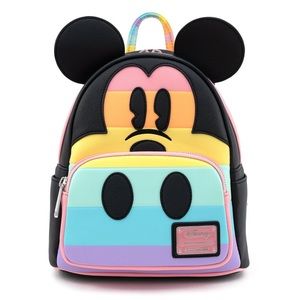 Brand New Rainbow Mickey Loungefly Backpack Disney